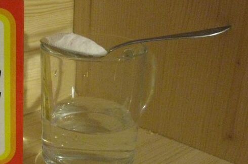 soda bikarbona v notranjosti, da poveča člana